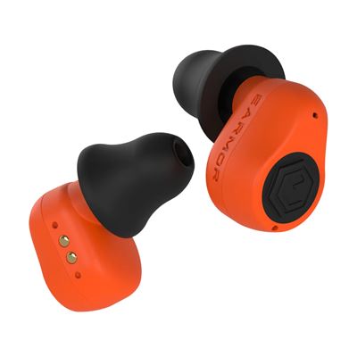 Špunty do uší elektronické M23T AI ASISTENT s BlueTooth ORANŽOVÉ