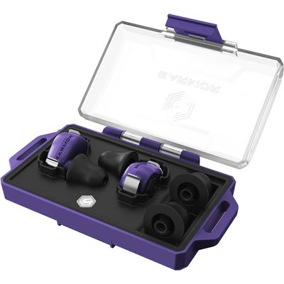Špunty do uší elektronické M23T AI ASISTENT s BlueTooth FIALOVÉ EARMOR M23T-PP-AI 4