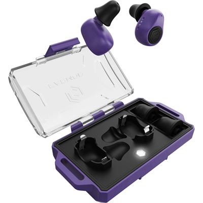Špunty do uší elektronické M23T AI ASISTENT s BlueTooth FIALOVÉ EARMOR M23T-PP-AI 2