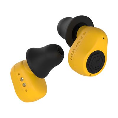 Špunty do uší elektronické M23T AI ASISTENT s BlueTooth ŽLUTÉ