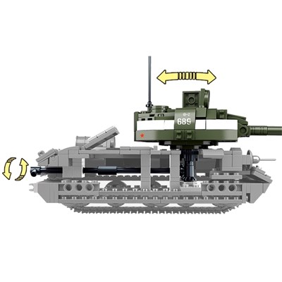 Stavebnice SOVĚTSKÝ TANK T-34/85 2v1