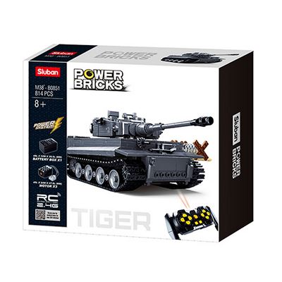 Stavebnice těžký tank PANZERKAMPFWAGEN VI TIGER RC na dálkové ovládání Sluban M38-B0851 2