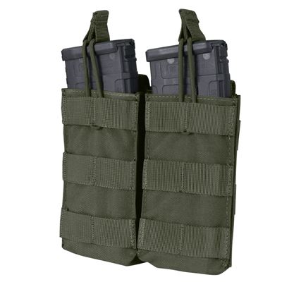 Sumka MOLLE dvojitá na zásobníky 2xM4 otevřená RANGER GREEN