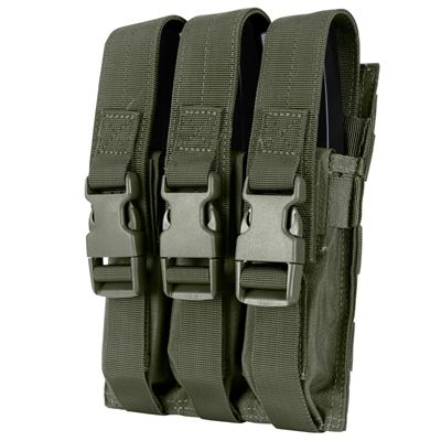 Sumka MOLLE trojitá na zásobníky MP5 RANGER GREEN