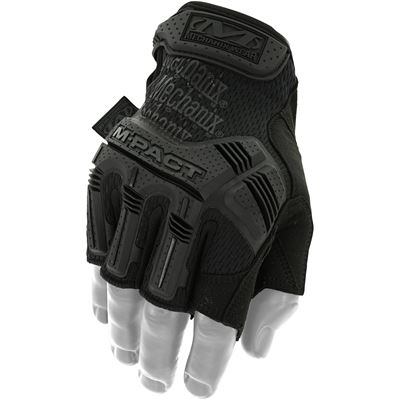 Rukavice Mechanix M-Pact BEZPRSTÉ ČERNÉ