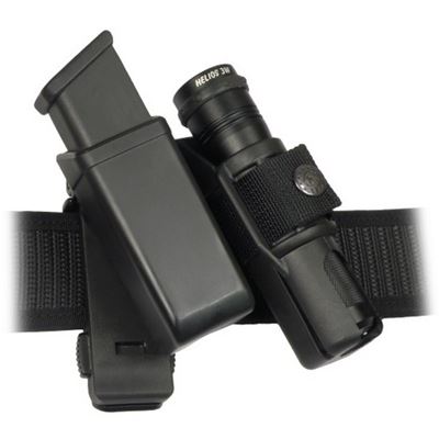 Pouzdro rotační MOLLE pro zásobník 9mm LUGER a svítilnu LH-14