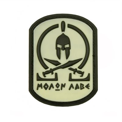 Nášivka MOLON LABE plast velcro SNOW