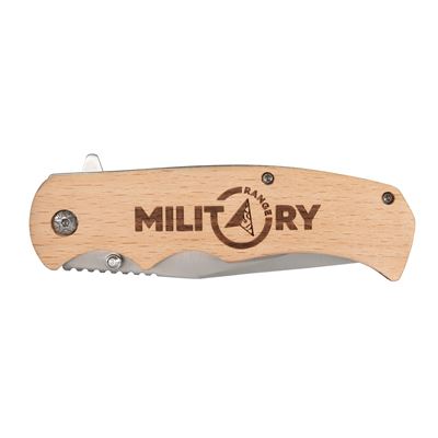 Nůž zavírací MILITARY RANGE dřevěná rukojeť