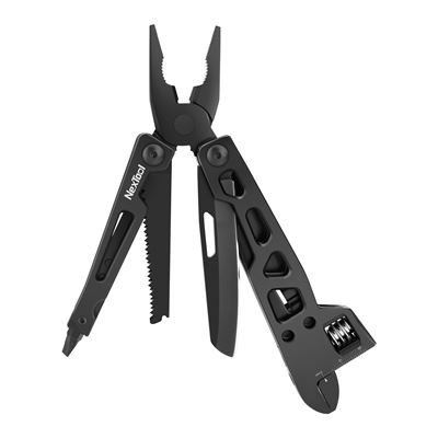 Kleště multifunkční Vanguard Wrench s francouzským klíčem ČERNÉ
