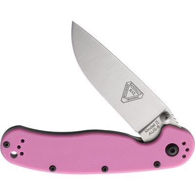 Nůž zavírací ONTARIO RAT II RŮŽOVÝ Ontario Knife Company ON8862 3