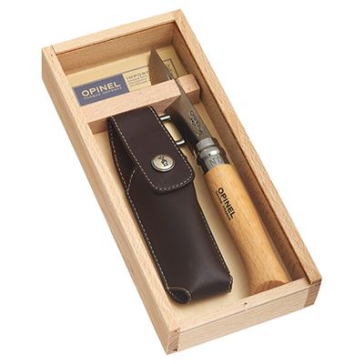 Kazeta OPINEL s VRI No.08 OLIVE + pouzdro