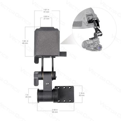 Noční vidění NVG OWLSET 1x18 HD ČERNÉ  OWNV-10-MT10 6
