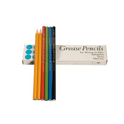 Pastelky průmyslové Grease Pencils sada RETRO