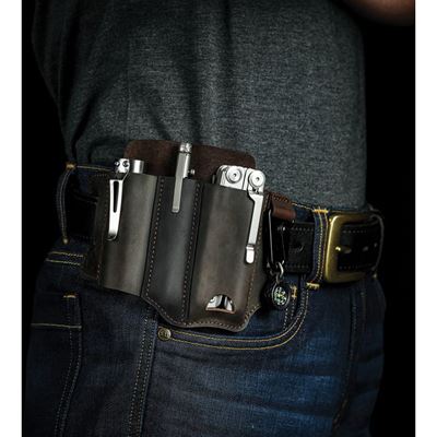 Pouzdro opaskové PJ29 Multi Tool KOŽENÉ HNĚDÉ  PJ29-BRN 6