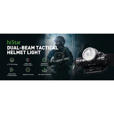 Svítilna čelová HISTAR na helmu dobíjecí NEXTORCH PS520379 6