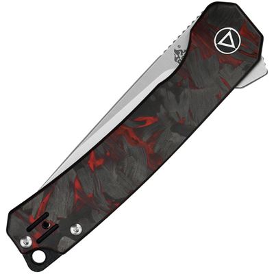 Nůž zavírací OSPREY hladké ostří G10/CF ČERNÝ/ČERVENÝ