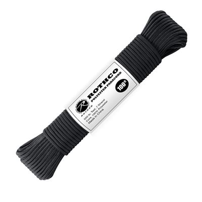 Šňůra PARACORD polyester 550LB 30m 4mm ČERNÁ