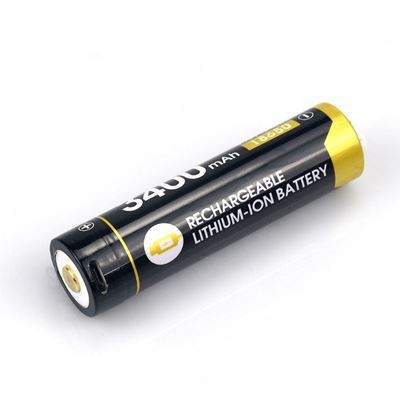 Baterie dobíjecí R34 3400 mAh micro USB typ 18650