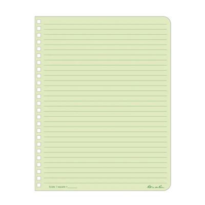 Blok voděodolný spirálový Universal LARGE 6 5/8"x 8 1/2" ZELENÝ