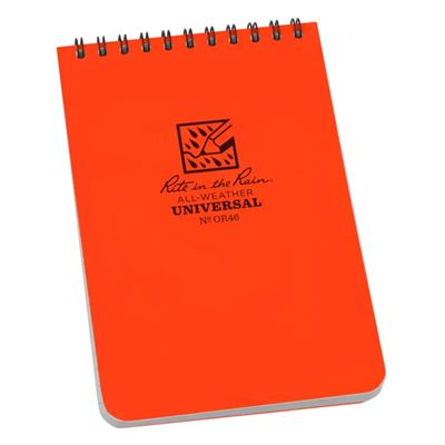 Blok voděodolný spirálový Notebook TOP-SPIRAL 4x6" Blaze Orange