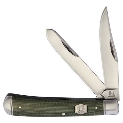 Nůž zavírací TRAPPER GREEN MICARTA