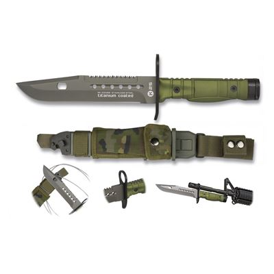 Nůž BAYONET K25 s pouzdrem ZELENÝ