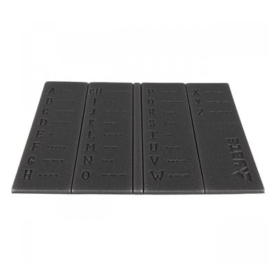 Sedátko skládací MORSEOVKA 36 x 26 x 0,8 cm ČERNÉ