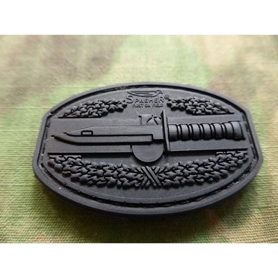 Nášivka COMBAT ACTION plast 3D VELCRO ČERNÁ