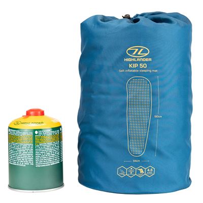 Karimatka protiskluzová KIP MAT samonafukovací 50 mm MODRÁ HIGHLANDER SM131-DB 5
