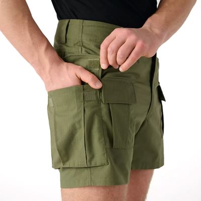 Kraťasy CARGO rip-stop stretch OLIVE GREEN Helikon-Tex® SP-CRO-SP-02 5