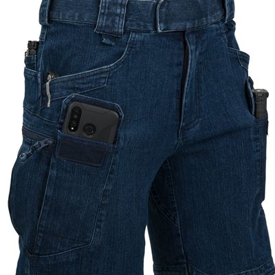 Kraťasy UTS URBAN TACTICAL 11" rip-stop riflové DENIM MODRÉ