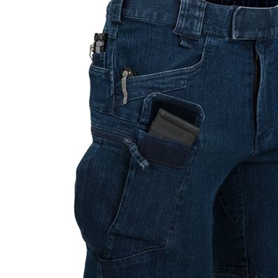 Kraťasy UTS URBAN TACTICAL 11" rip-stop riflové DENIM MODRÉ