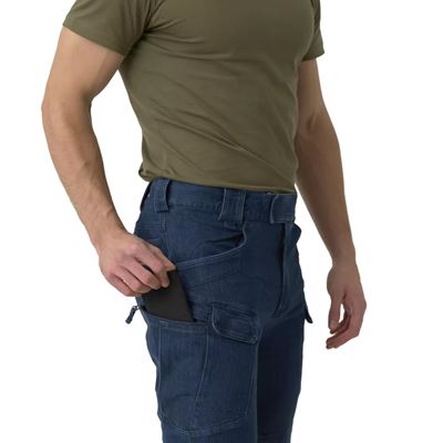Kalhoty UTP® URBAN TACTICAL riflové DENIM STRETCH MODRÉ