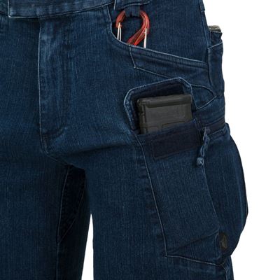 Kraťasy UTS URBAN TACTICAL® krátké 8,5" riflové DENIM MODRÉ