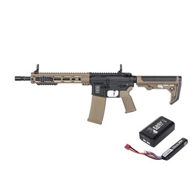 Puška airsoft AEG M4 CARBINE RL M-LOK Gen2 (SA-F05) ČERNÁ/PÍSKOVÁ