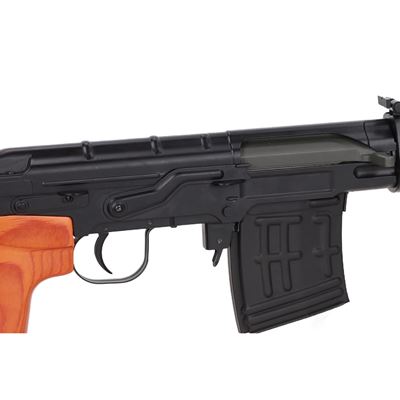 Puška airsoft SVD RETRO Bolt-Action ČERNÁ/DŘEVO  SPARMS420-WB 14