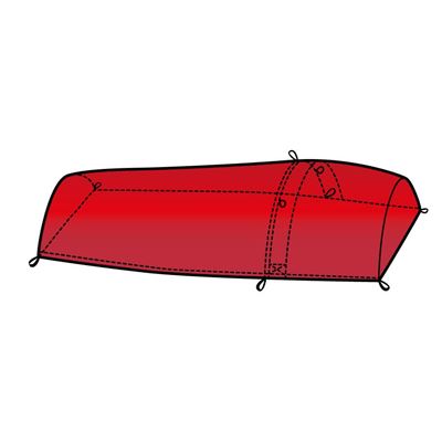 Nouzový vak pro dvě osoby SURVIVAL BAG DOUBLE ČERVENÝ