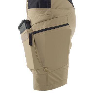 Kraťasy dámské OTS® VersaStretch® Lite 8,5" krátké KHAKI/ČERNÉ