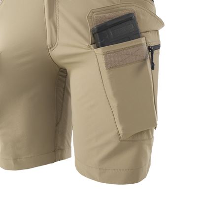 Kraťasy dámské OTS® VersaStretch® Lite 8,5" krátké KHAKI/ČERNÉ