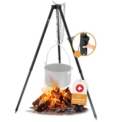 Trojnožka skládací ALU ČERNÁ s obalem BUSHPEAK SW10115 2