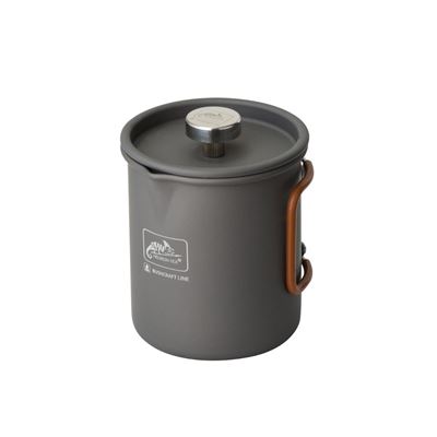 Konvice CAMP se sítkem FRENCH PRESS 600 ml ŠEDÁ