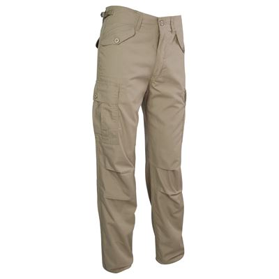 Kalhoty M65 MILITARY STYLE rip-stop KHAKI