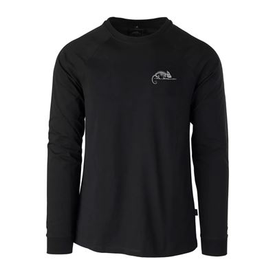 Triko HELIKON-TEX LOGO s dlouhým rukávem ČERNÉ
