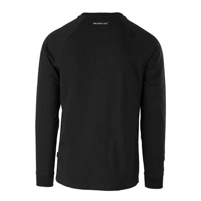 Triko HELIKON-TEX LOGO s dlouhým rukávem ČERNÉ