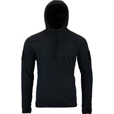 Mikina klokanka s kapucí FLEECE ČERNÁ