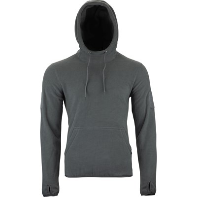 Mikina klokanka s kapucí FLEECE Titanium ŠEDÁ