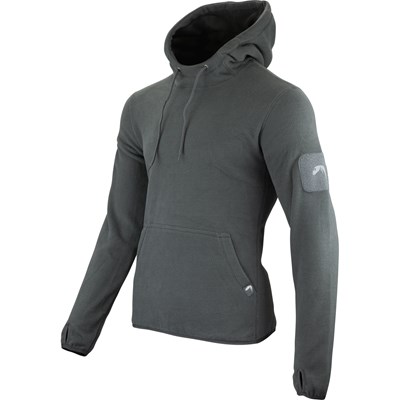 Mikina klokanka s kapucí FLEECE Titanium ŠEDÁ