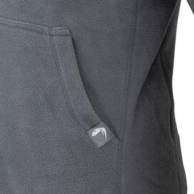Mikina klokanka s kapucí FLEECE Titanium ŠEDÁ