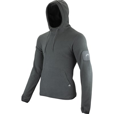 Mikina klokanka s kapucí FLEECE Titanium ŠEDÁ