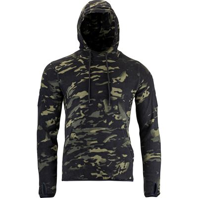 Mikina klokanka s kapucí FLEECE VCAM BLACK